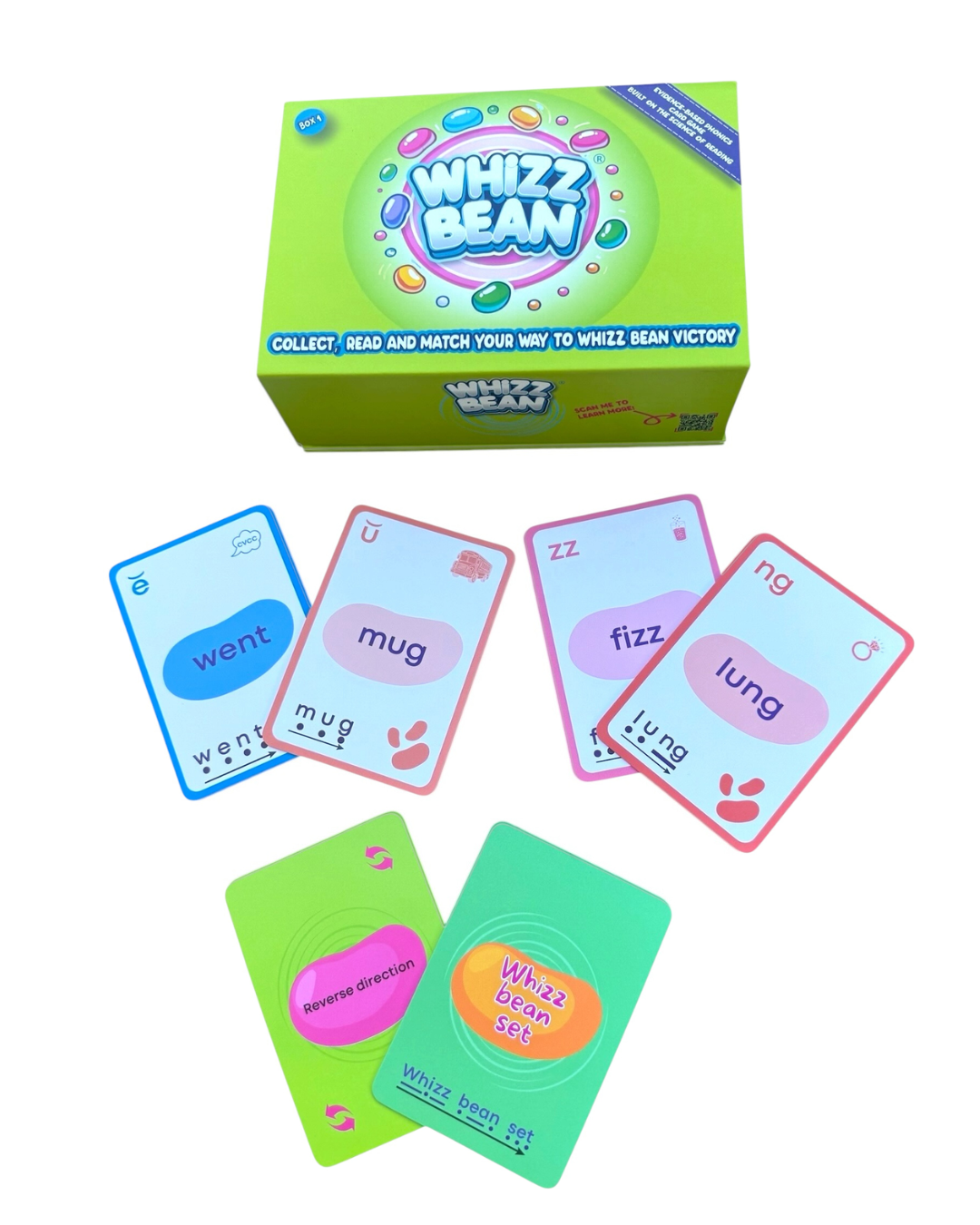 Box 1 | Whizz Bean Phonics Game for Reading Confidence &amp; Fluency