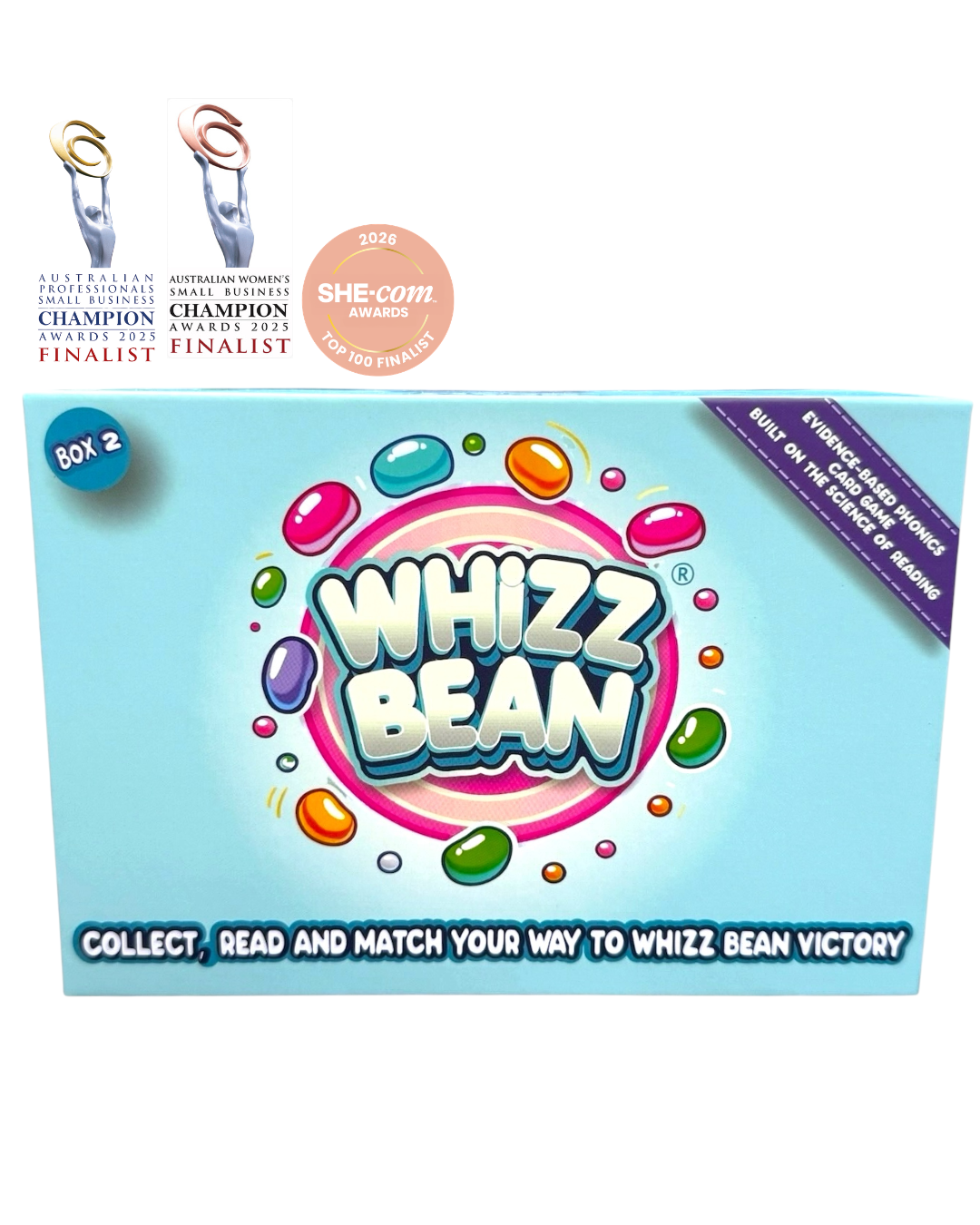 Box 2 | Whizz Bean Phonics Game for Reading Confidence &amp; Fluency